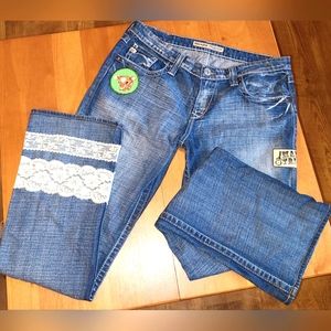 Custom Embellished Big Star Jeans